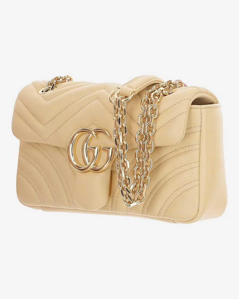 Gucci Women's Shoulder Bag Margarine Lamb Beige