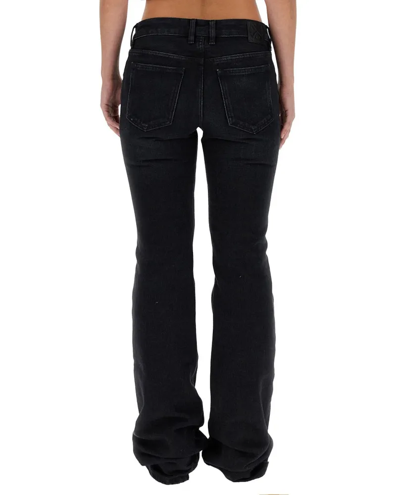 OFF-WHITE Wide-Leg Cotton Jeans — Black Black