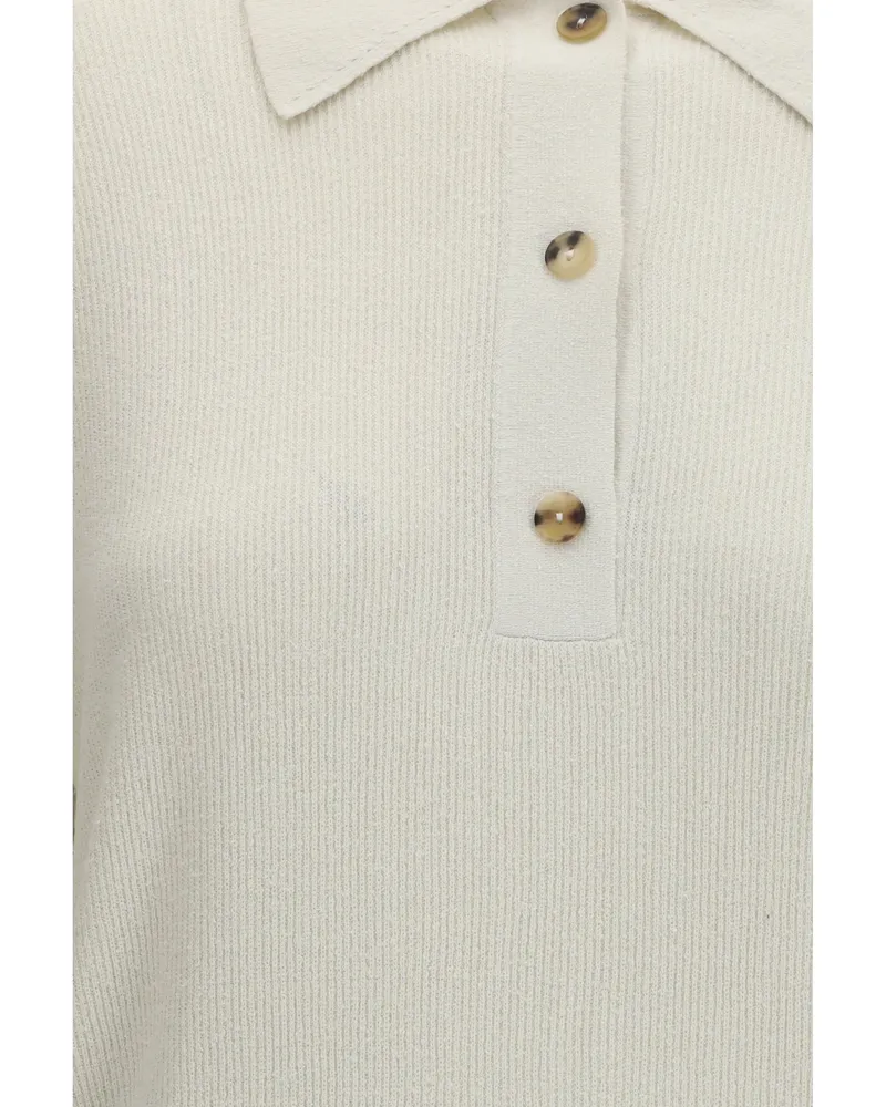 Calvin Klein Women's Long-Sleeve Sweater White Silk White