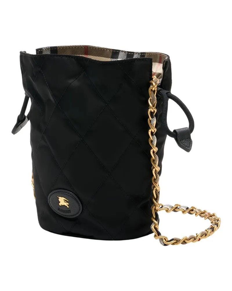 Burberry Women's Ls Horseshoe Mini Shopper Bag -  Synthetic Black Totes-Shopping-Bags Black