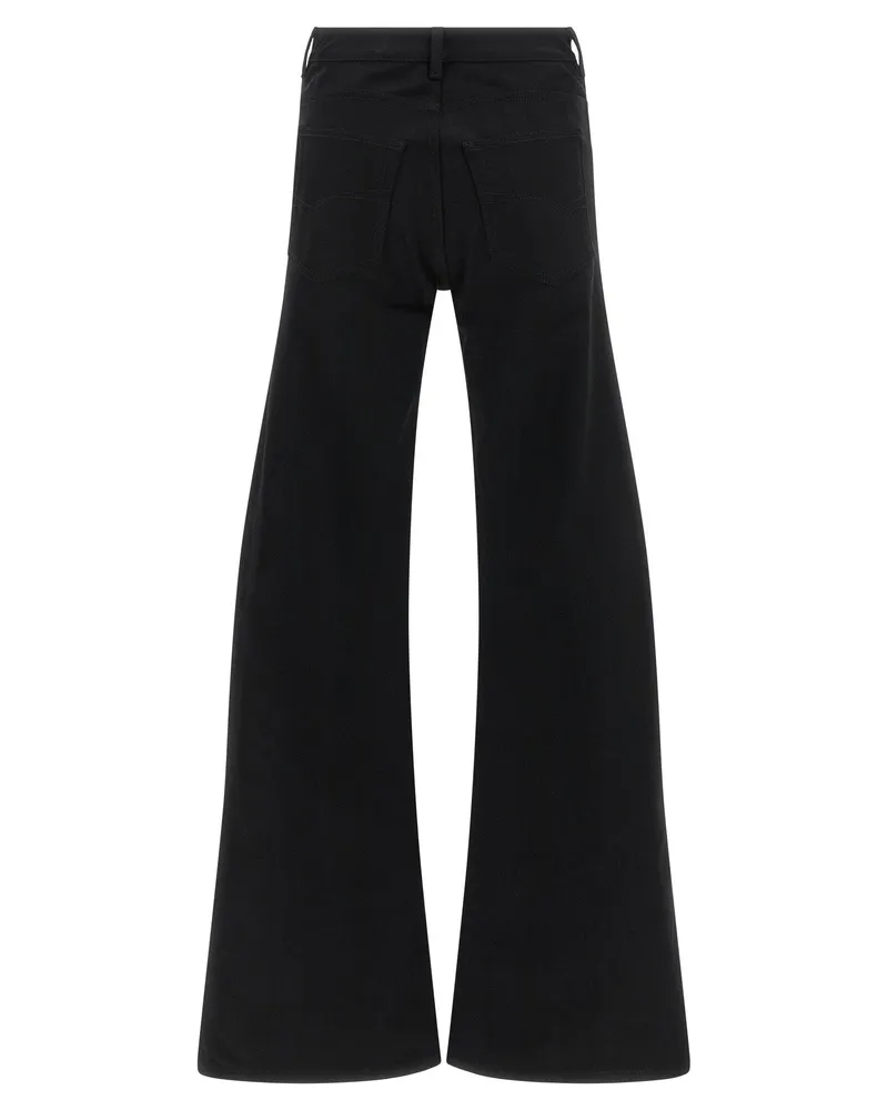 Balenciaga Wide Flared Leg Jeans — Black Black