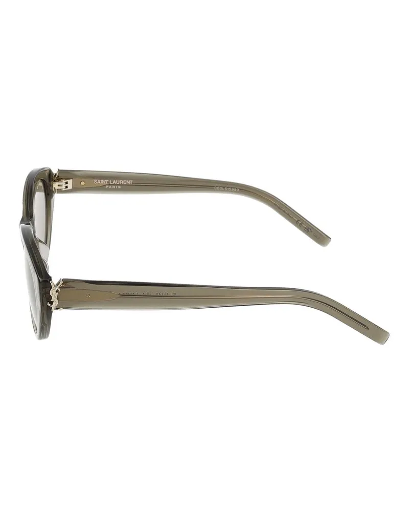 Saint Laurent Women's Sl Sunglasses Grey-Brown Acetate Grey-brown