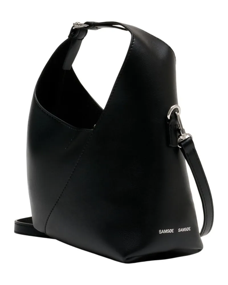 Samsøe & Samsøe Women's Sakaia Mini 15944 Purse - Samsøe Leather Black Calfskin Bags Handbags-Purses Black