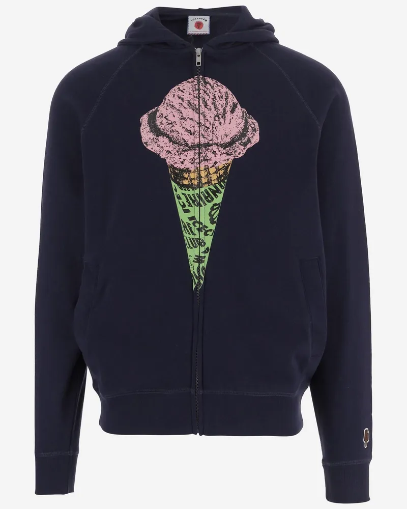 ICECREAM Men's Cotton Hoodie Navy Sweatshirts Sweater Navy