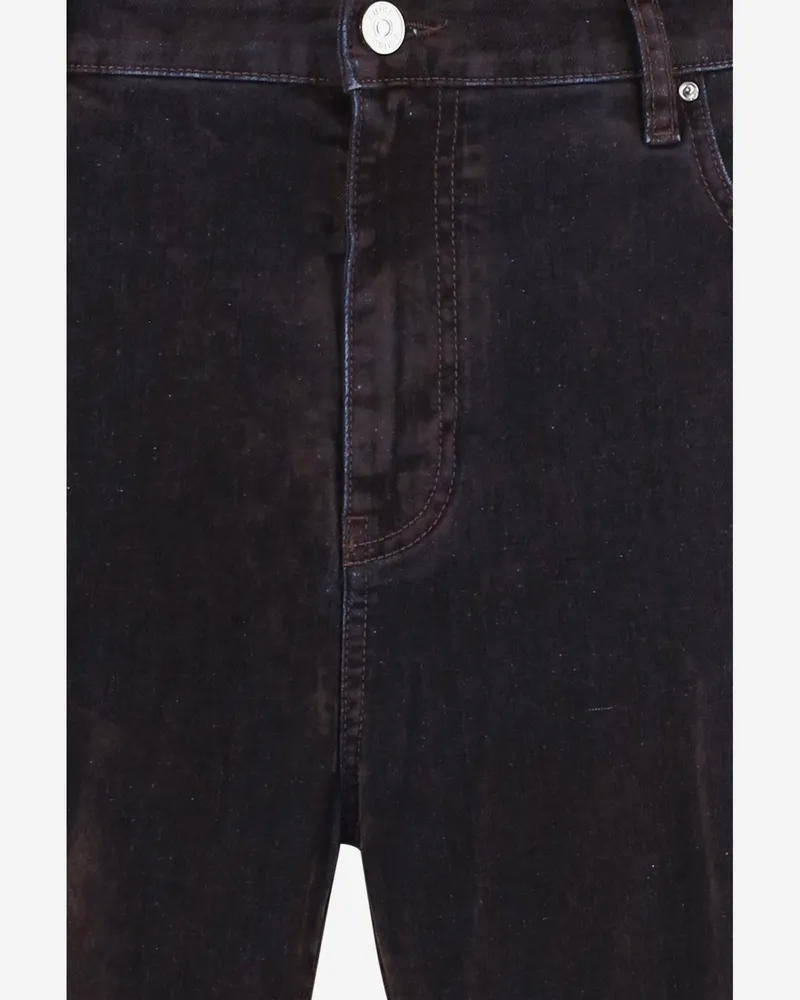 Amiri Men's Jeans Velvet-Effect Stretch Cotton Brown Brown