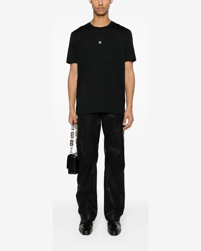 Givenchy Men T-Shirt Black Cotton T-Shirts And Polos Black