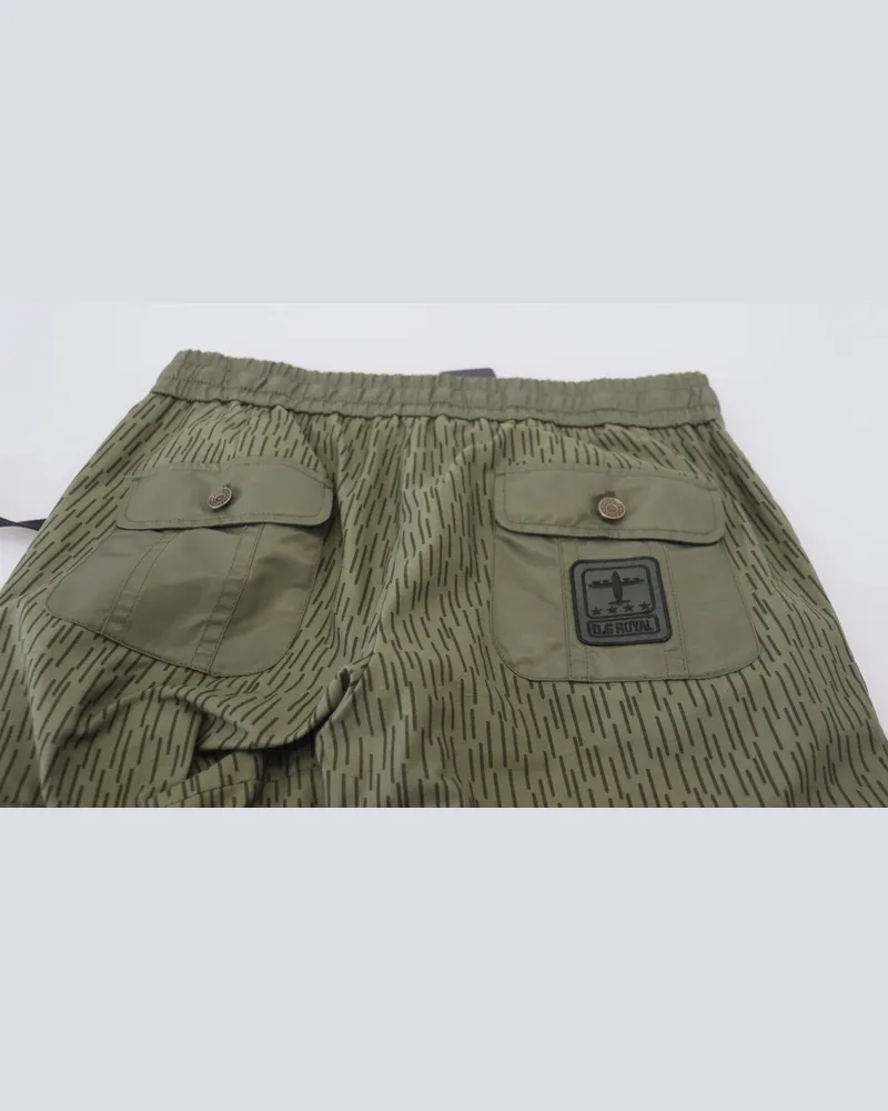 Dolce & Gabbana Striped Cotton-Nylon Cargo Cargo Pants — Green Green