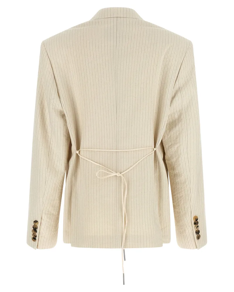 Dries van Noten Women's Beige Cotton Blazer Clothing Beige