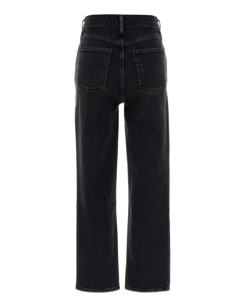 AGOLDE Women's Black Stretch Denim Jeans Radiuswshmdblk Regen Cotton Elastane Black