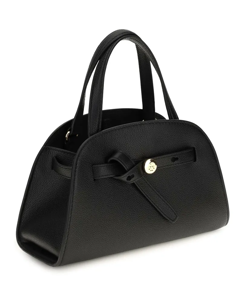 Tory Burch Women's Romy Small Bauletto Black Shoulder Bags Black