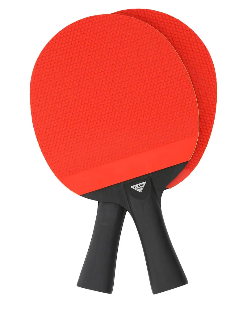 Prada Unisex Ping Pong Rackets F0011 Re-Nylon Extra-Oggettistica Accessory Red