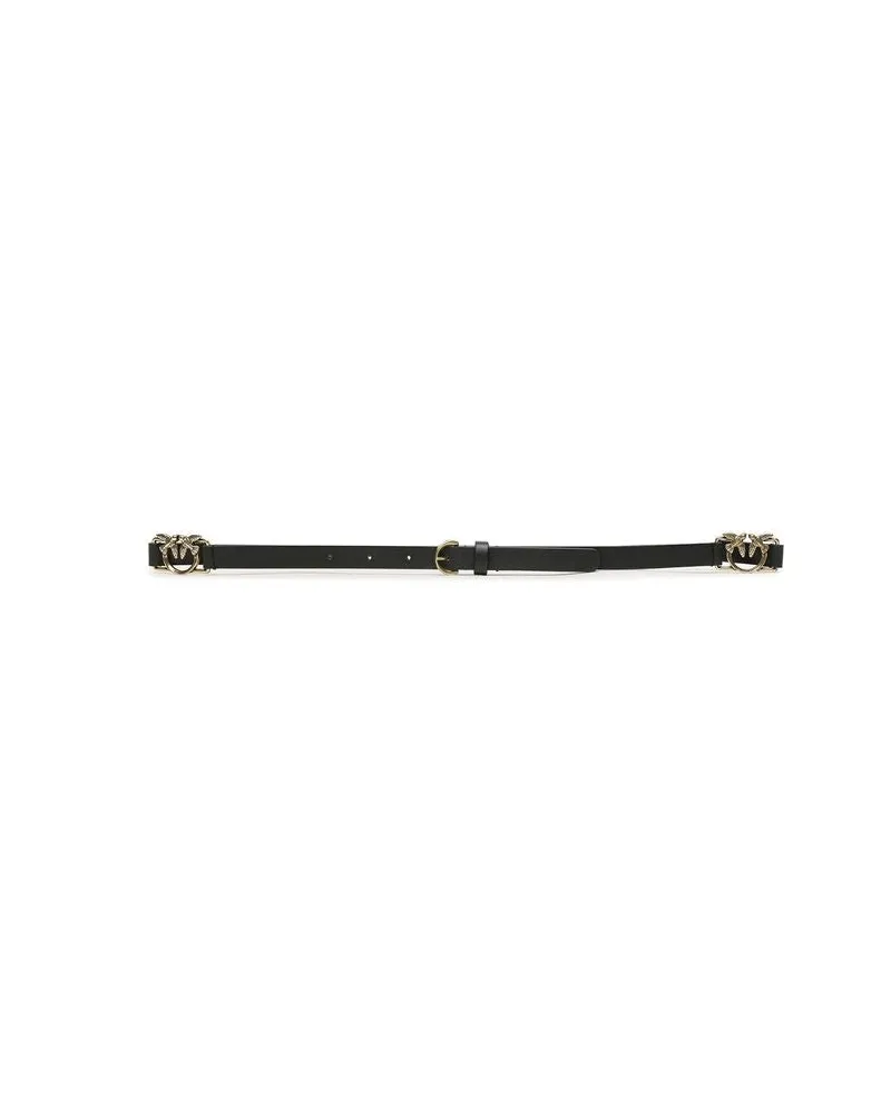 Pinko Women's Belt Black Cowhide Accessories Black