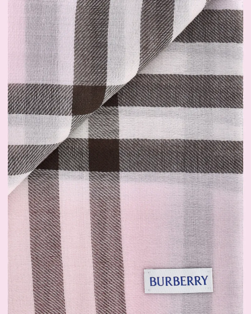 Burberry Women's Scarfs Pink Wool Pink