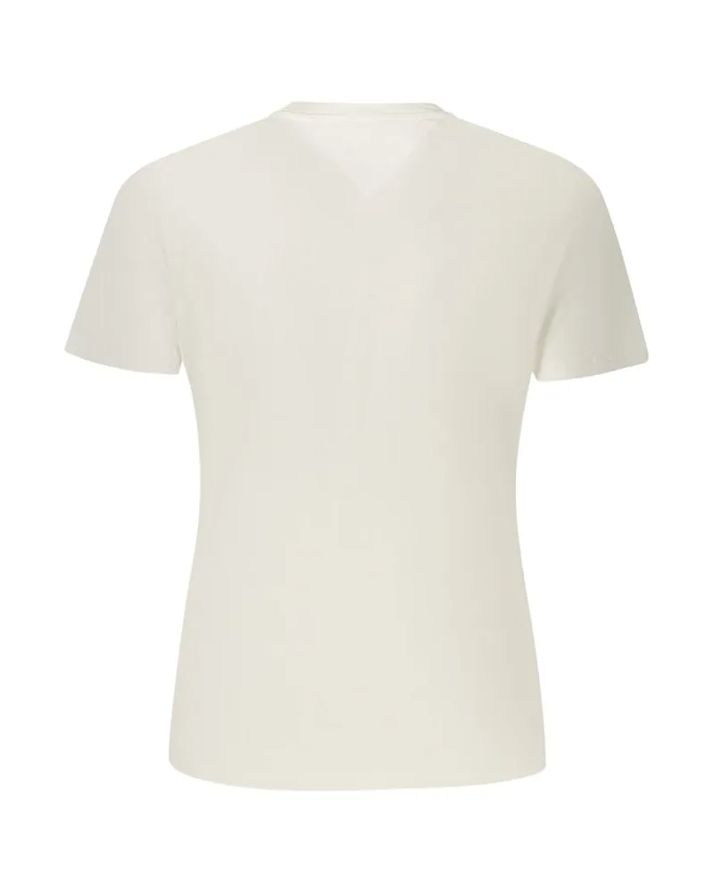 Tommy Hilfiger Embroidered Logo T-Shirt — White White