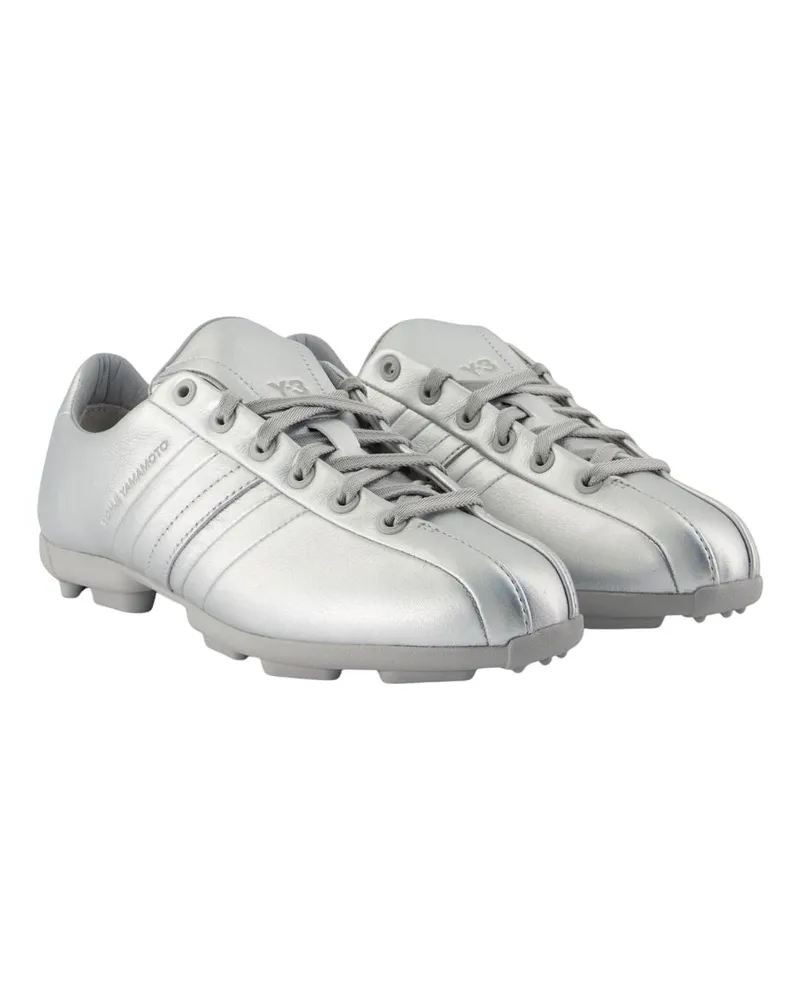 Y-3 Unisex Field Sneaker Silver Calfskin Silver