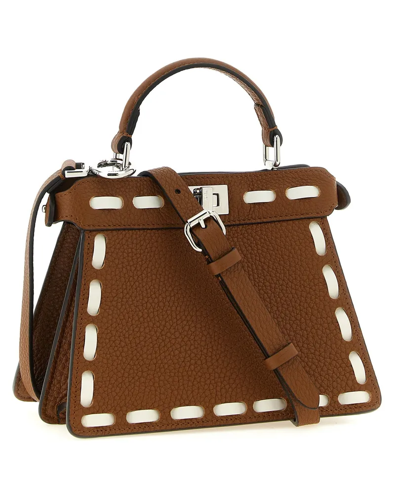 Fendi Peekaboo Iseeu Top Handle Bag — Brown Brown