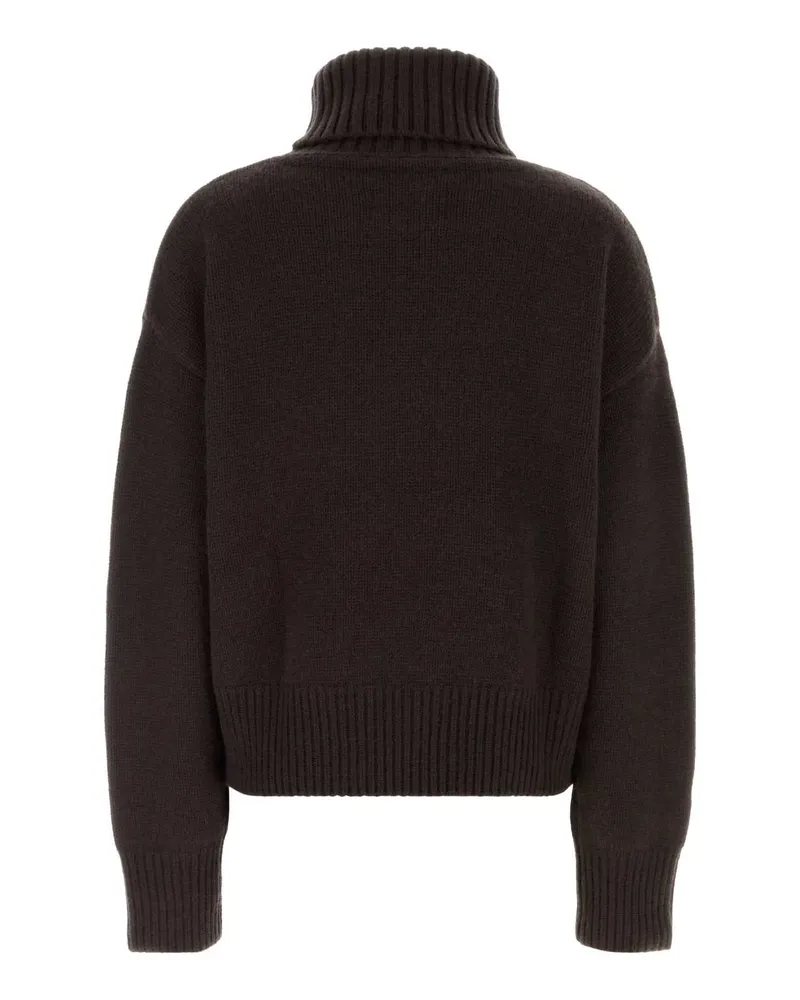 extreme cashmere Crop Sweater — Brown Brown