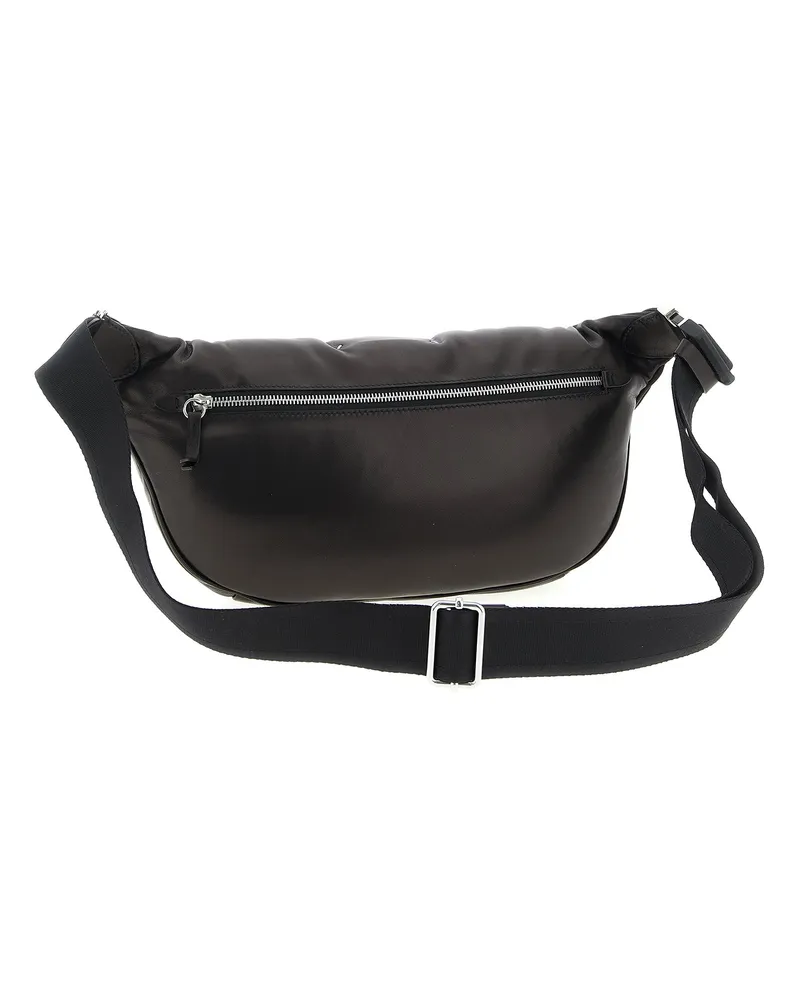 Maison Margiela Men's Black Lambskin Crossbody Bag Black