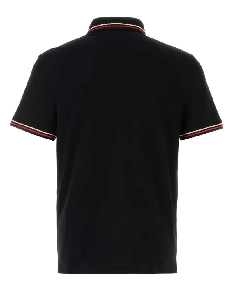Valentino Garavani Men's Black Cotton Polo Shirt Nero Black