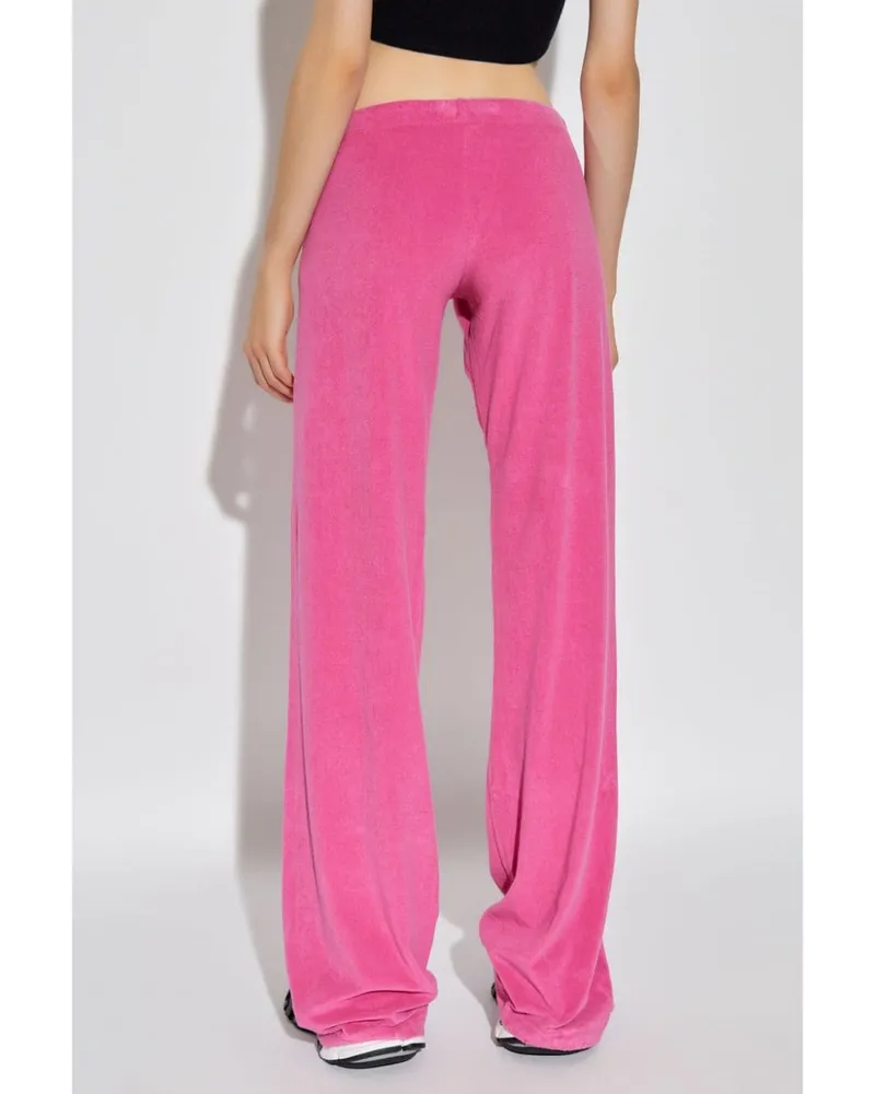 Balenciaga Velvet Drawstring Jogger — Pink Pink