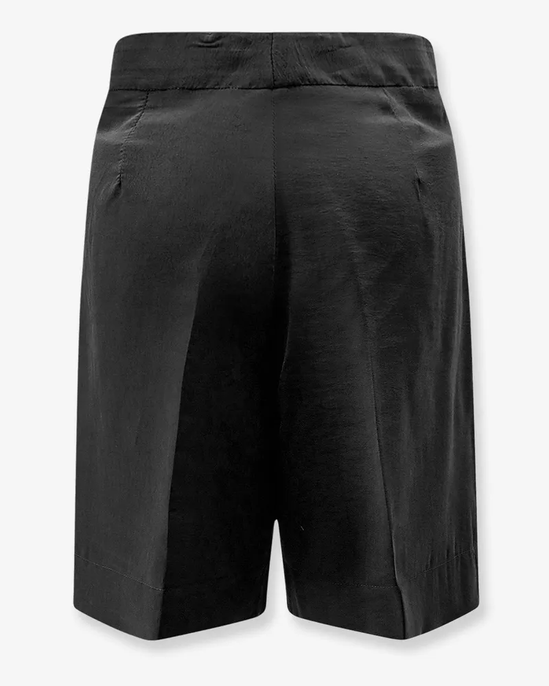 Hevò Women's Bermuda Shorts Torre Lapillo Black Modal Black