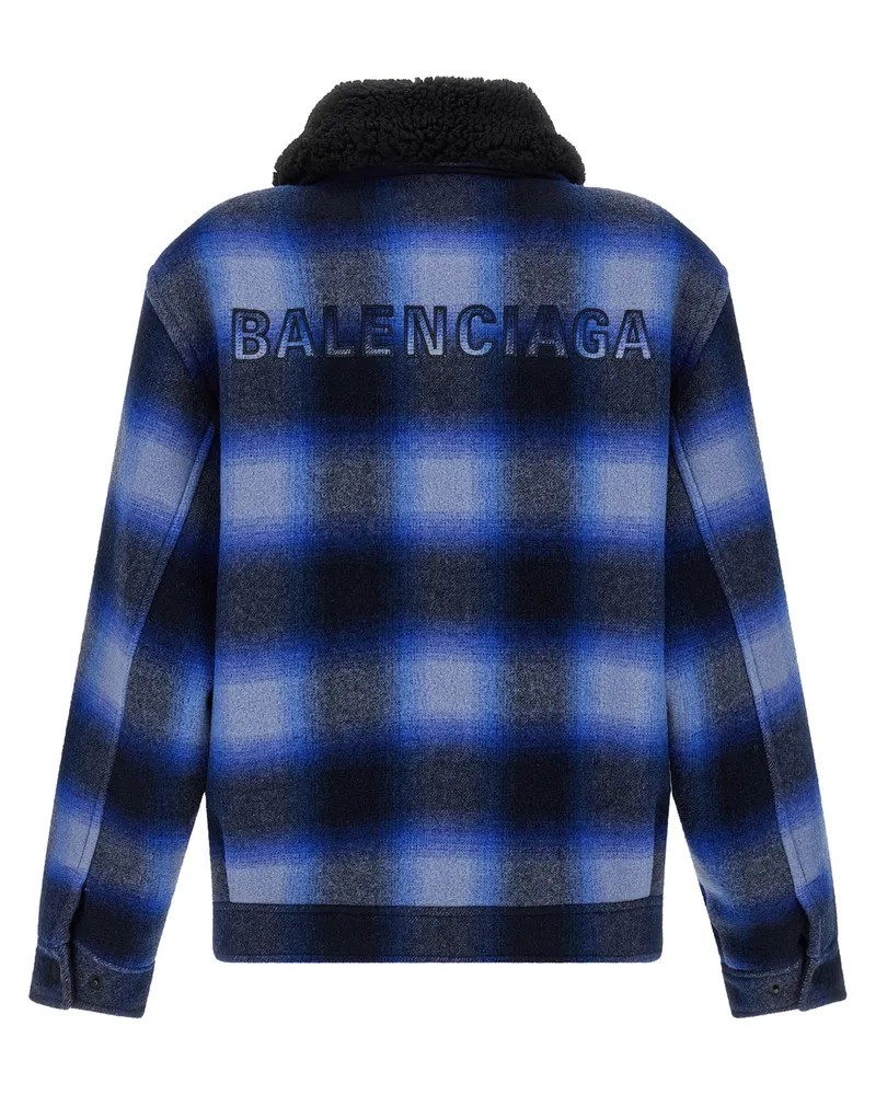 Balenciaga Bomber Jacket — Blue Blue