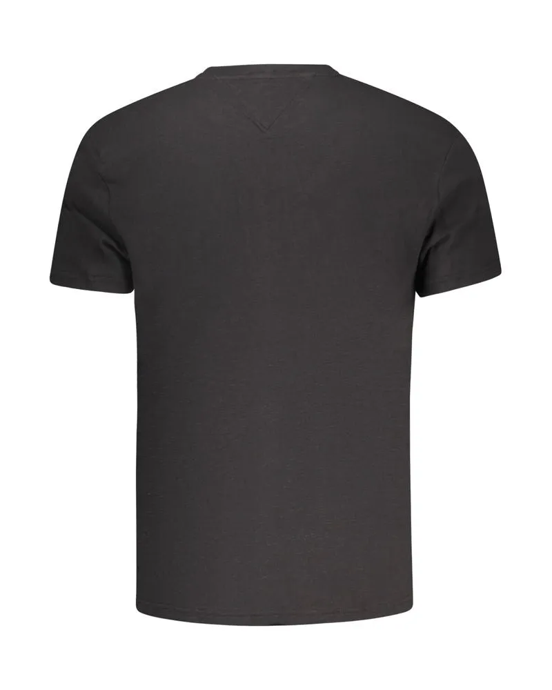 Tommy Hilfiger Logo-Embroidered Cotton T-Shirt — Black Black