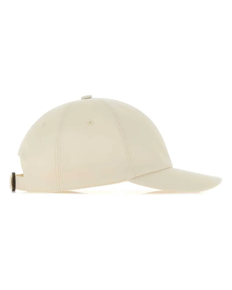 Burberry Unisex Ivory Cotton Baseball Cap Tundrawhite E Fasce Per Capelli White