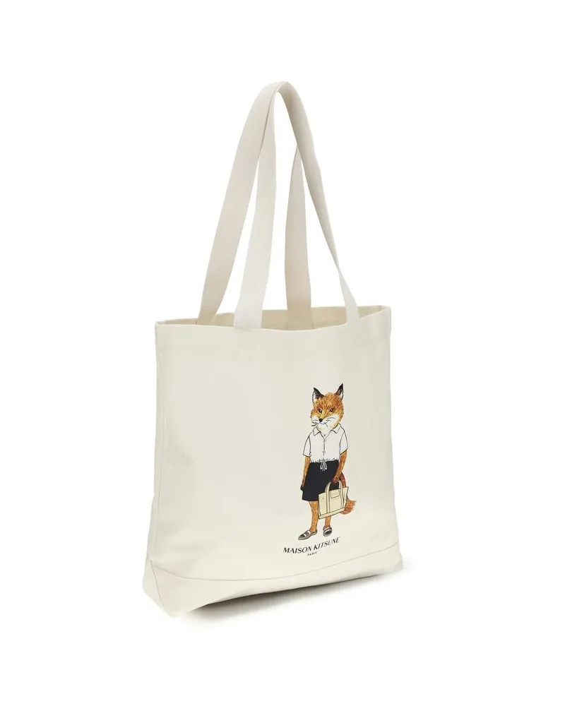 Kitsuné Men's Beige Cotton Handbag Bag Beige