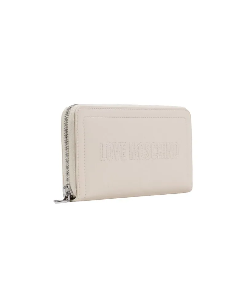 Moschino Women's Beige Polyethylene Wallet Beige