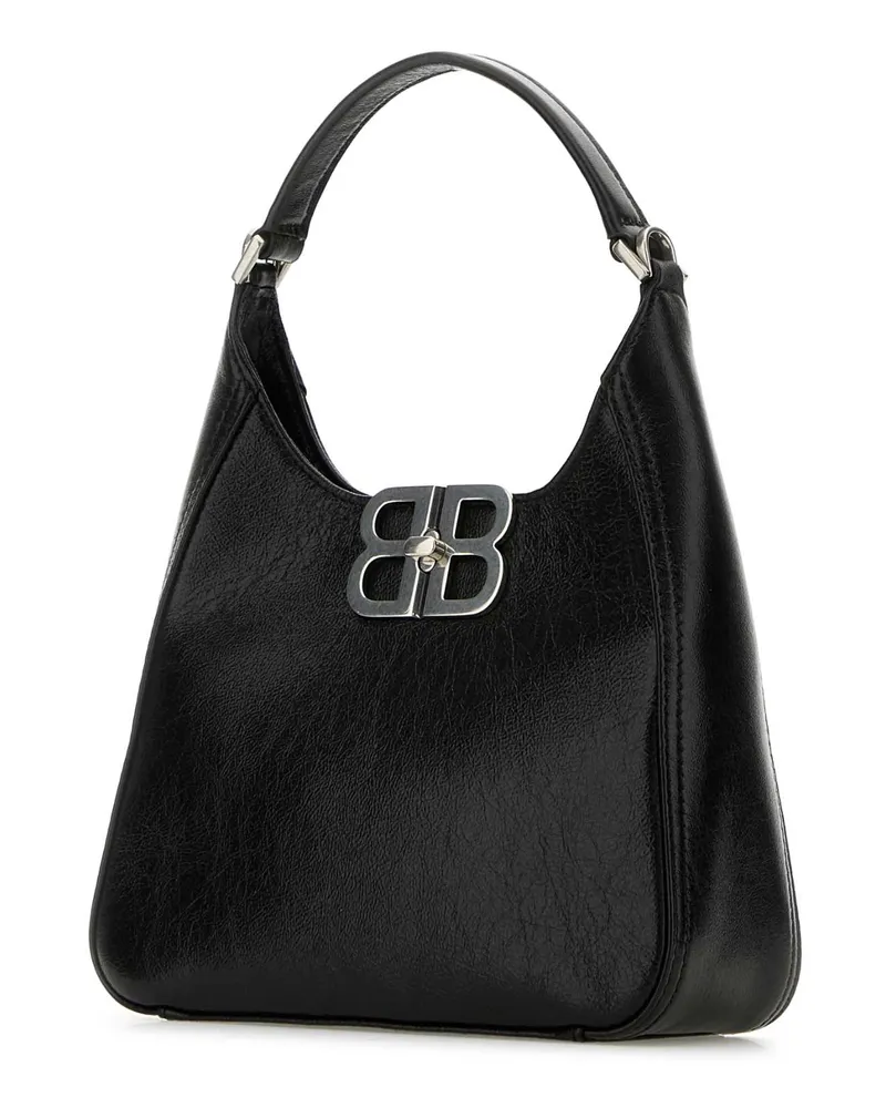 Balenciaga Women's Bb Shoulder Bag Black Exteiror Lamb Black