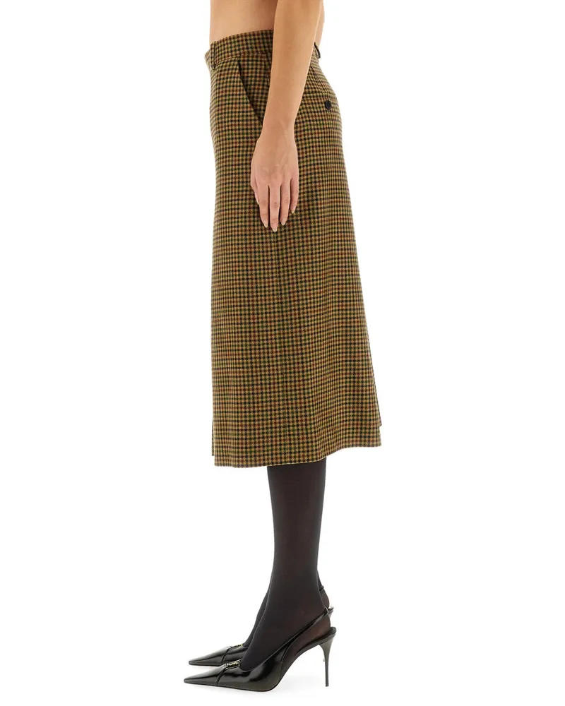 Saint Laurent Wool Trousers — Brown Brown