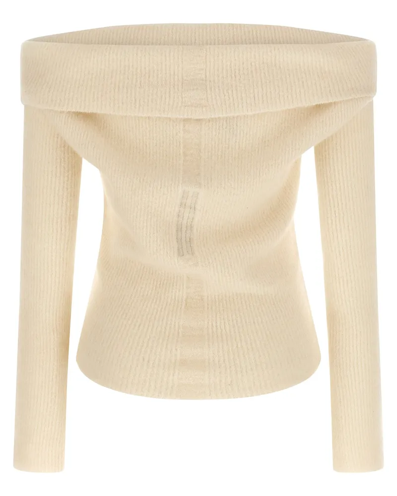 Rick Owens Women's White Wool Cardigan Clothing White