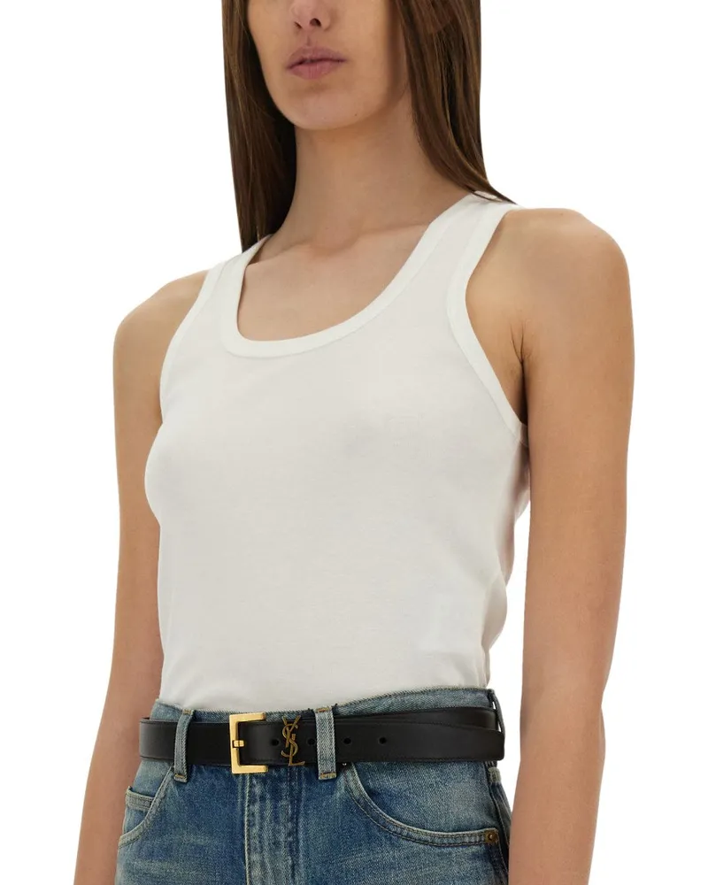 Saint Laurent Tank Top — White White