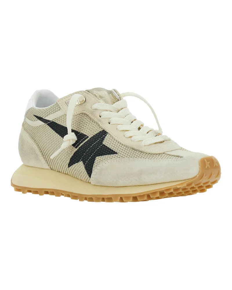 Golden Goose Marathon Sneaker — Beige Beige