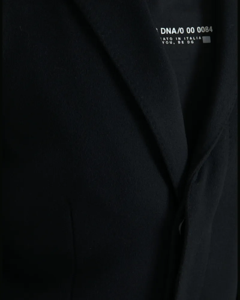 Dolce & Gabbana Virgin Wool and Cashmere Trench Coat — Black Black