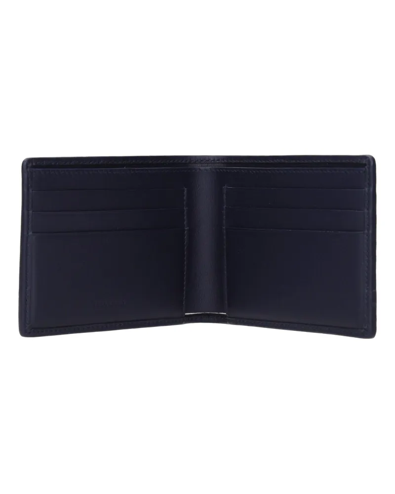 Ferragamo Woven Jacquard Wallet — Navy Navy
