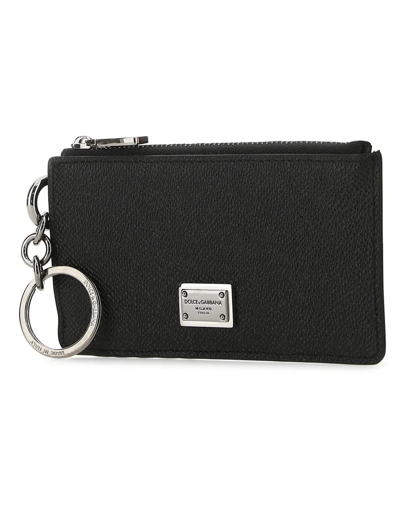 Dolce & Gabbana Textured Leather Wallet — Black Black