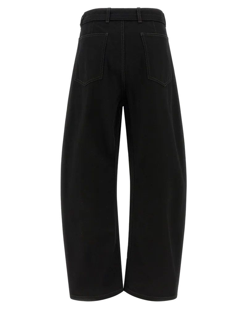 Christophe Lemaire Women's Black Cotton Jeans Denim Clothing Black