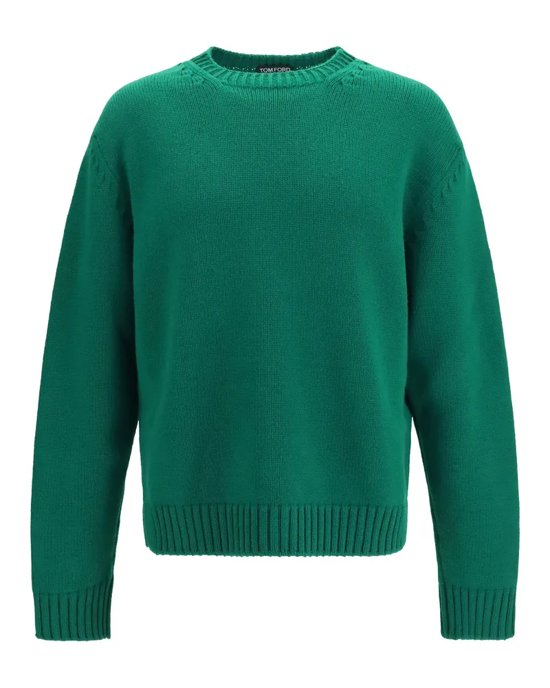 Tom Ford Men's Wool And Cashmere Sweater Emerald Green