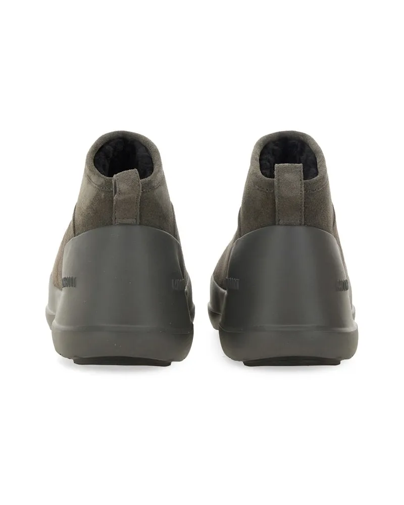 Moon Boot Cow Suede Boot — Charcoal Charcoal