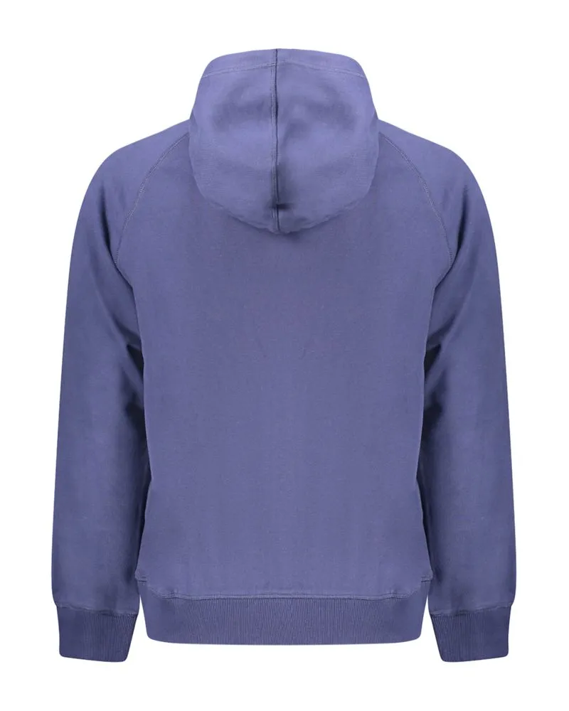 Timberland Cotton Zip-Up Hoodie — Blue Blue