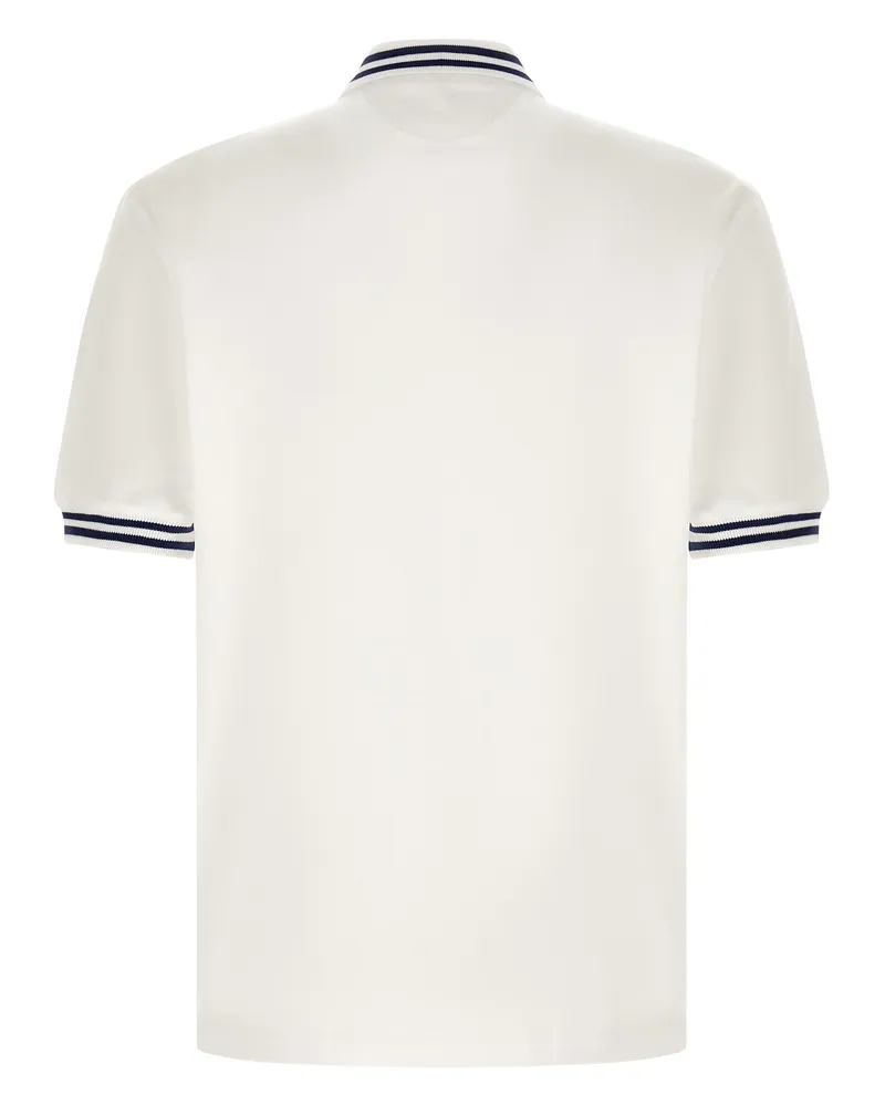 Brunello Cucinelli Men White Cotton Polo Shirt White