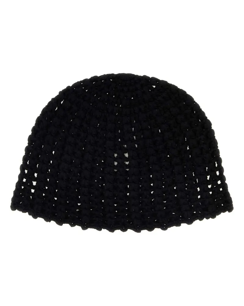 The Garment Hat Crochet Beanie — Black Black