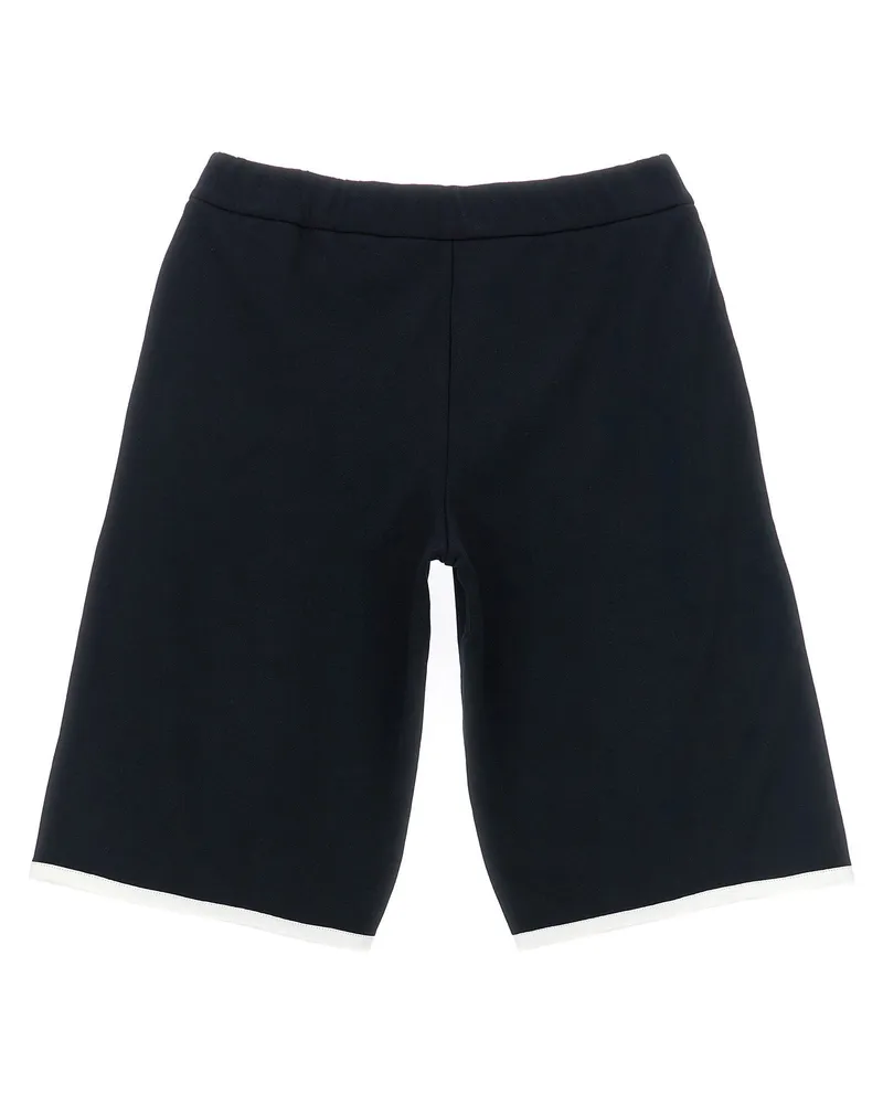 Moncler Logo-Patch Bermudas — Black Black