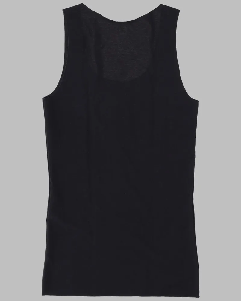 Maison Margiela Cotton-Elastane Tank Top — Black Black