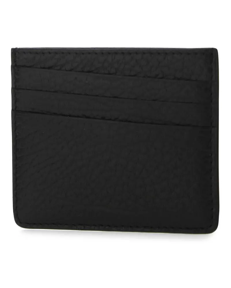 Maison Margiela Men's Black Leather Card Holder T8013 Portafogli Black
