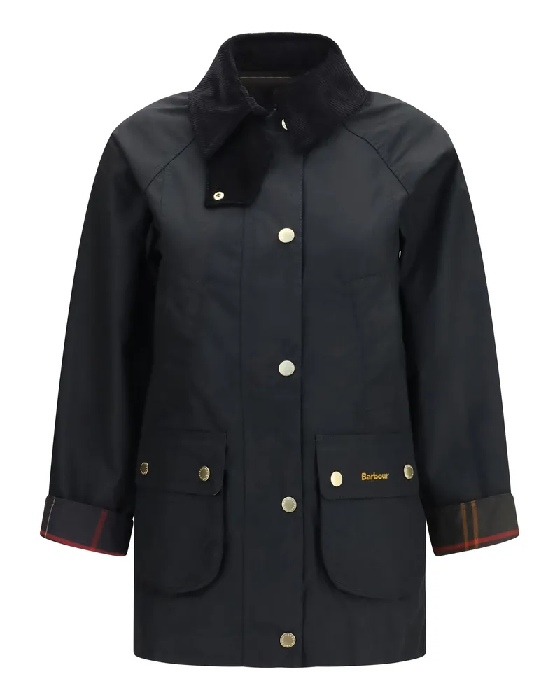 Barbour Women's Waxed Jacket Beadnell Black Black-Classic Cotton Black/classic Black