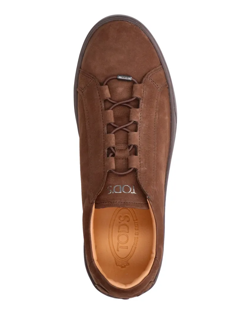 TOD'S Men's Sneakers Brown Calf Leather Brown
