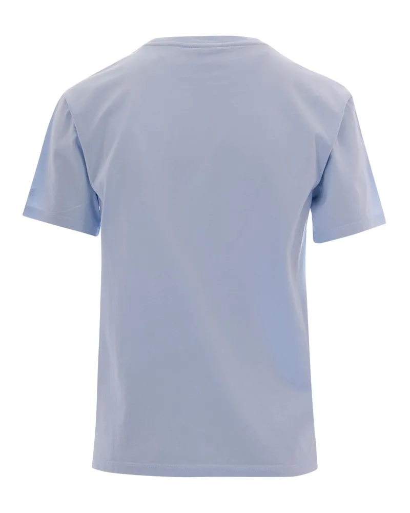 MC2 Saint Barth Women T-Shirt Emilie Mi Fai Volare Blue Cotton T-Shirts & Jerseys Blue